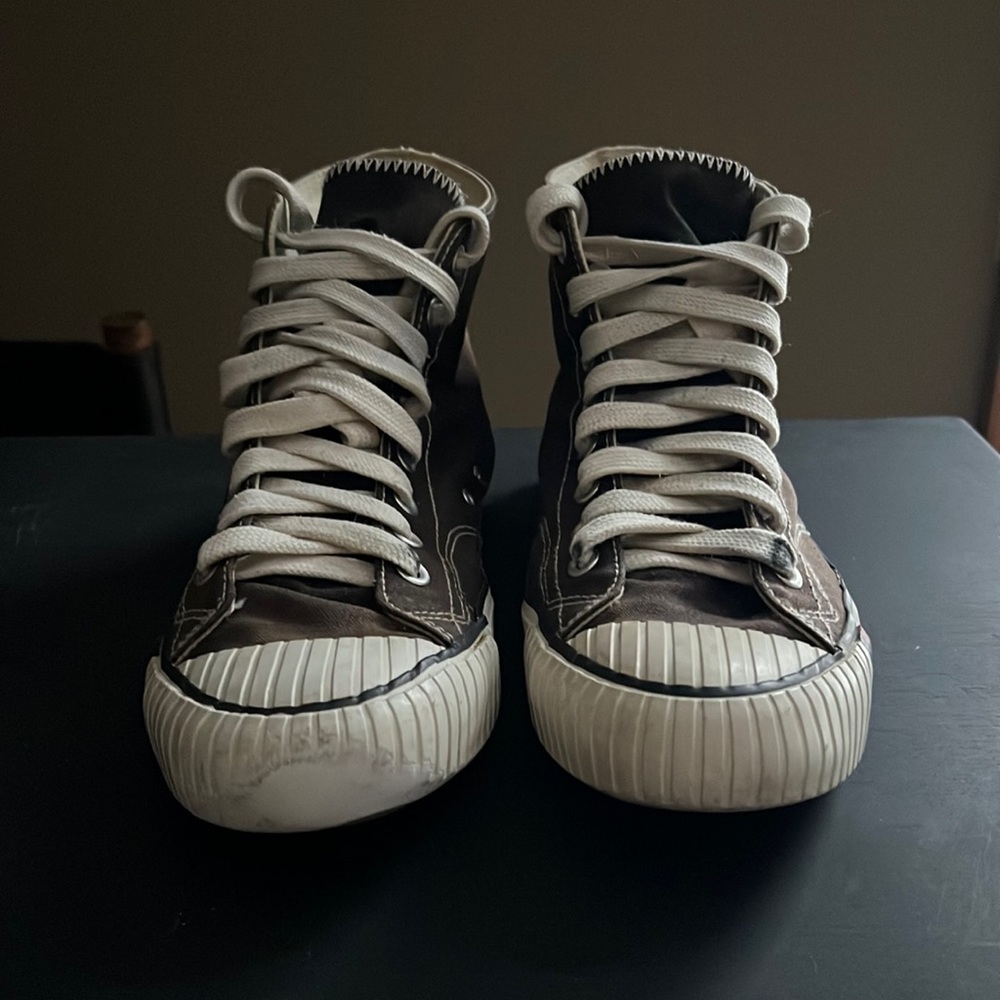 PRO Keds Canvas High Tops Bugs Bunny Blue Heel Tag Mens 9 1/2 Looney Tunes 1993 - Picture 8 of 14